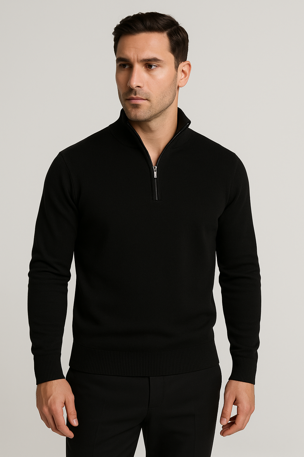 Casual Sweater half zipper