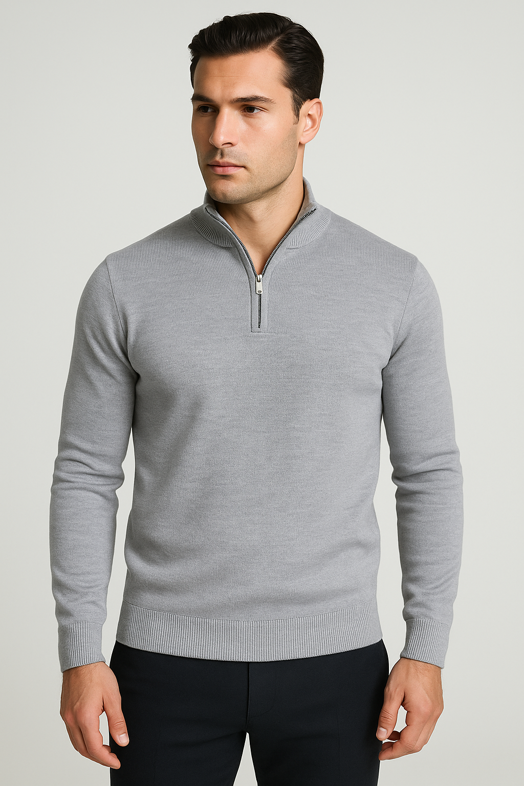 Casual Sweater half zipper