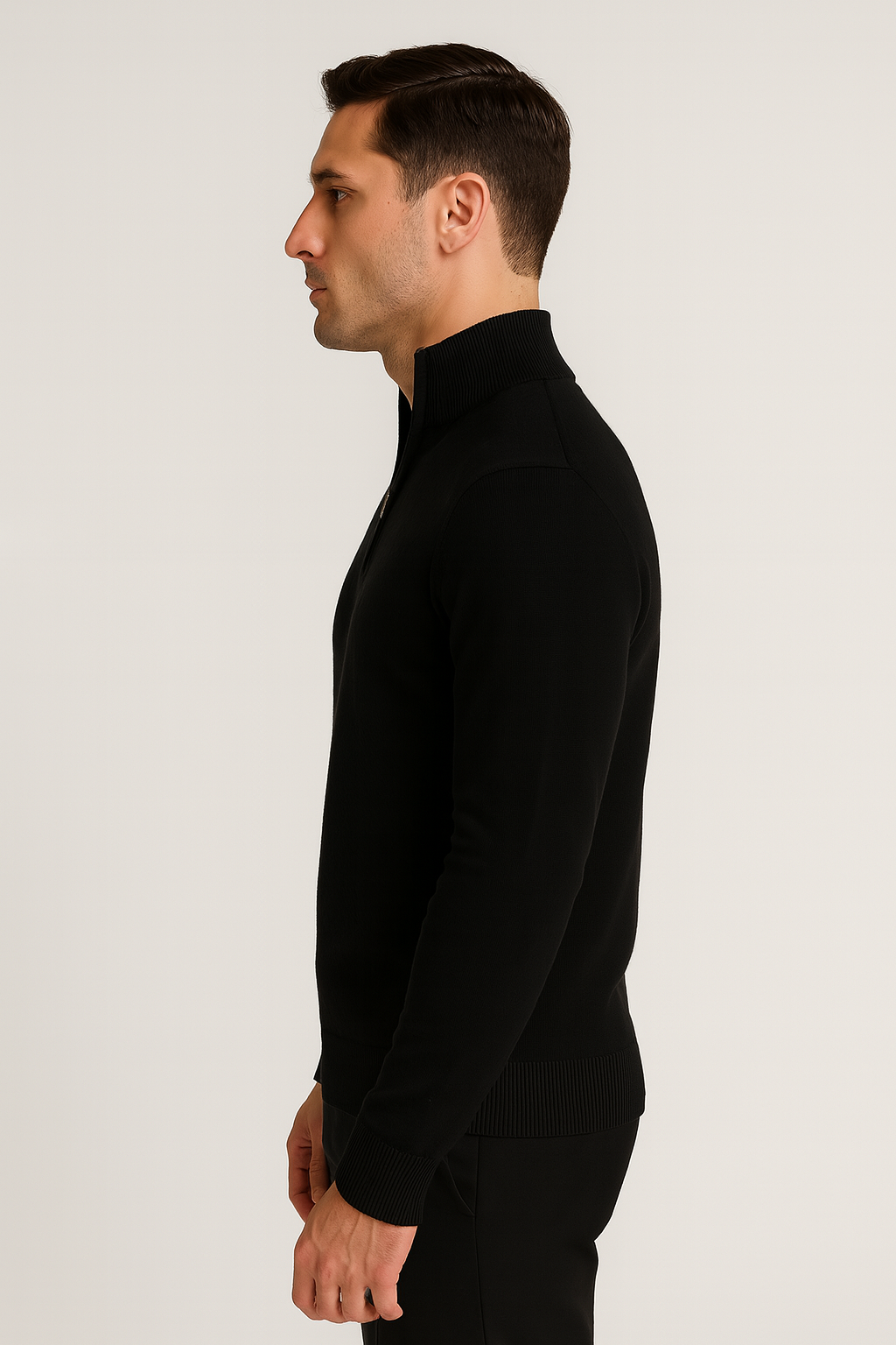 Casual Sweater half zipper