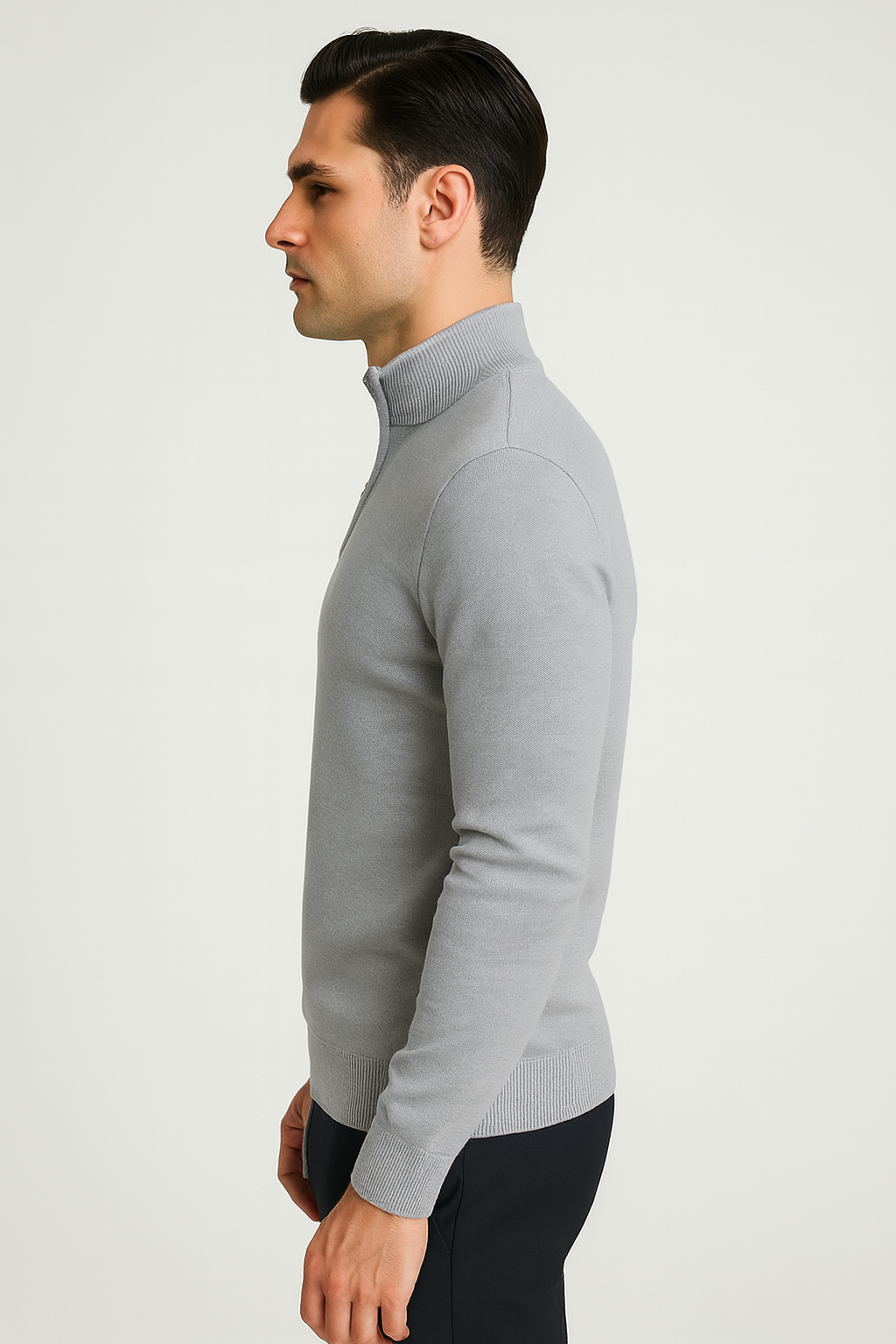 Casual Sweater half zipper